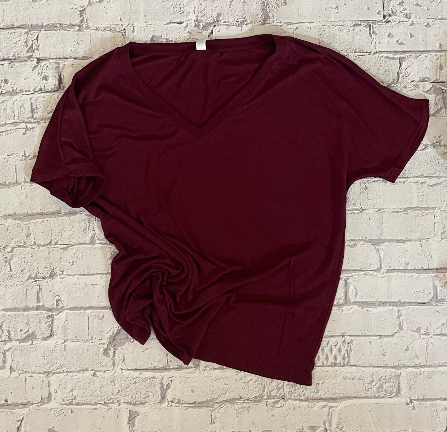 Wine Flowy Top