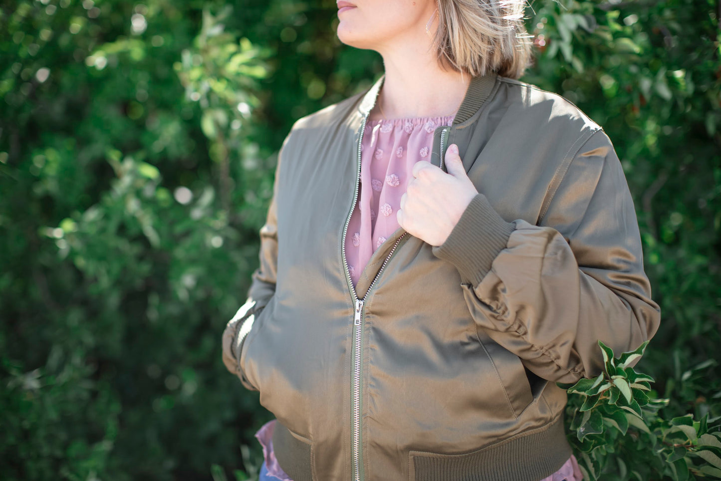 Olive BOMBer Jacket