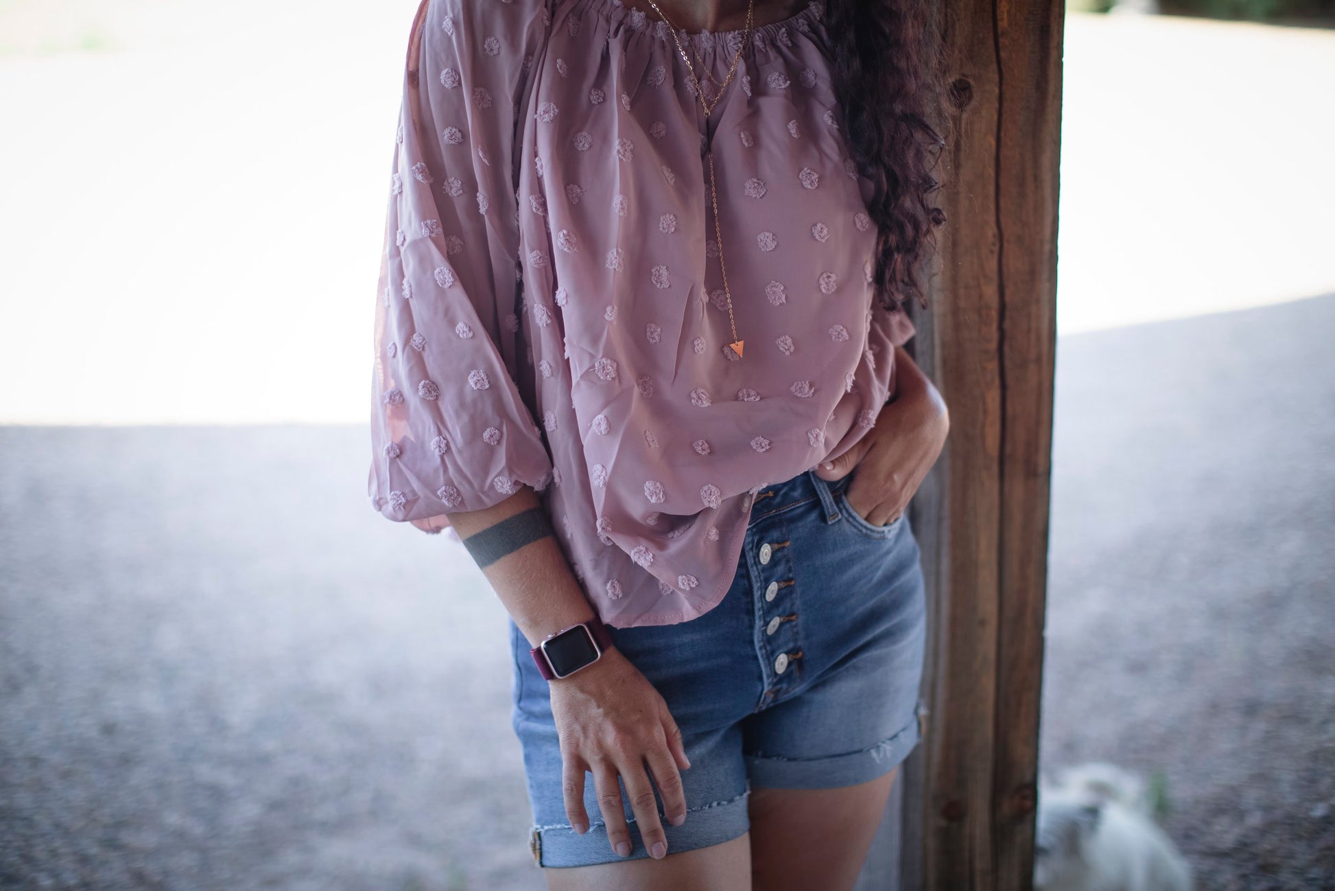 Off the Shoulder Rose Top