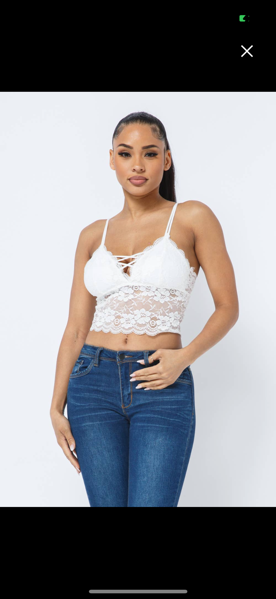 Crossed Elastic Bralette